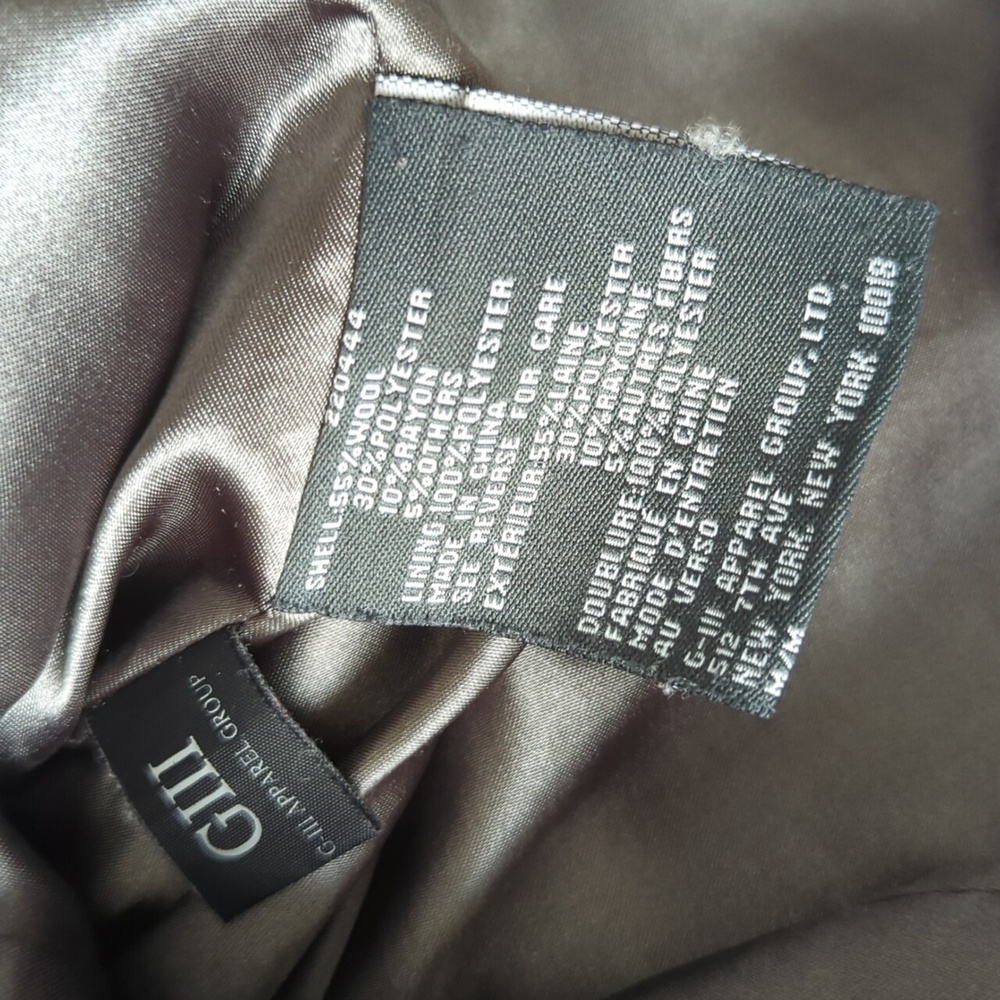 Kenneth Cole Reaction blend Wool Peacoat M - Picture 6 of 7